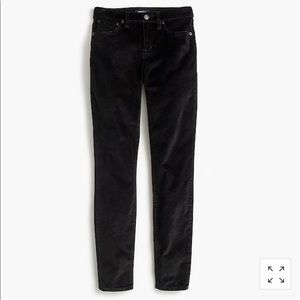 J. Crew Petite 9" High-Rise Toothpick Velvet